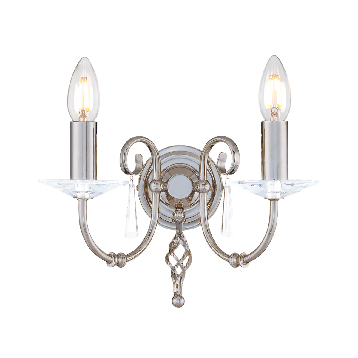 AEGEAN polished nickel AG2-POL-NICKEL Elstead Lighting