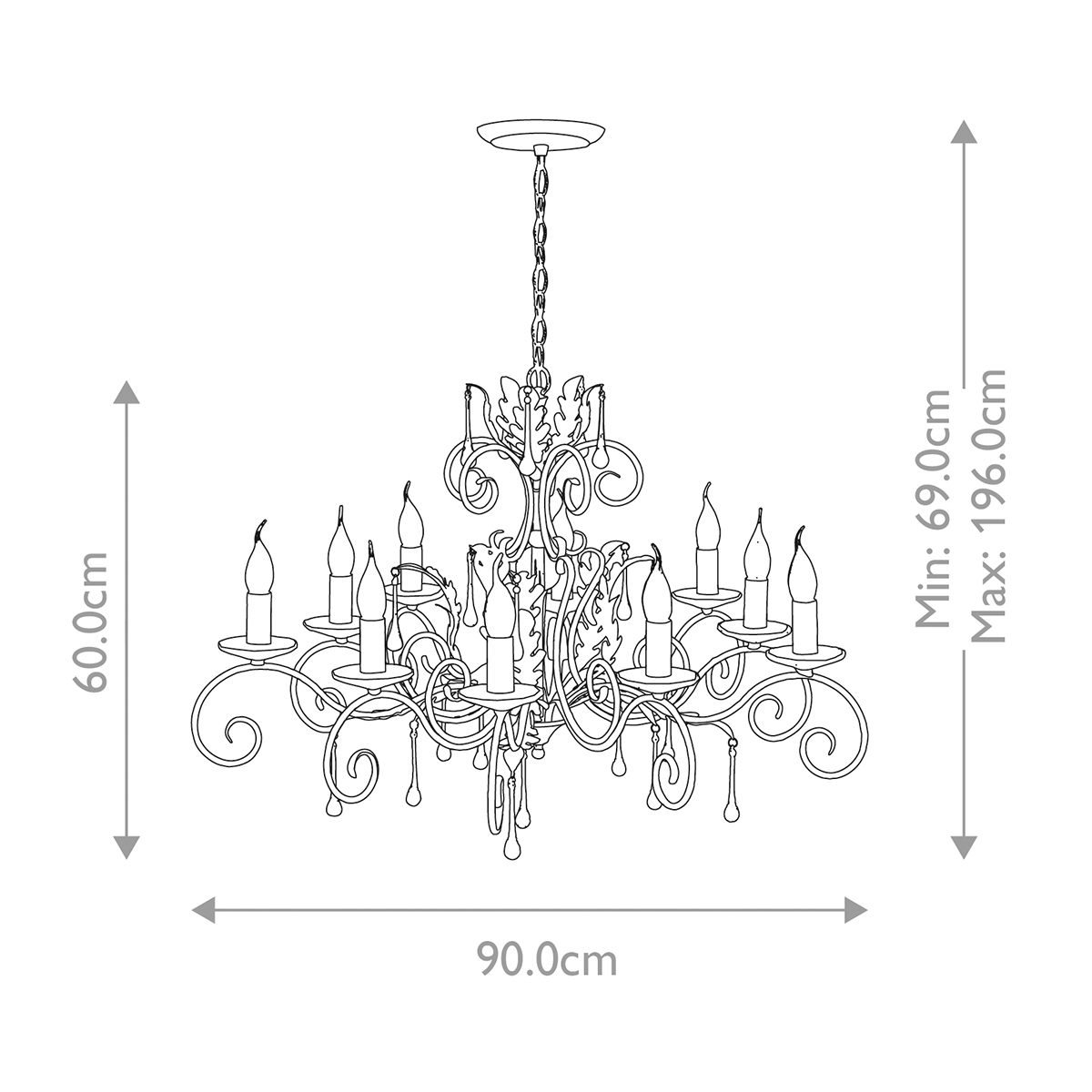 AMARILLI black and silver AML10-BLK-SILVER Elstead Lighting