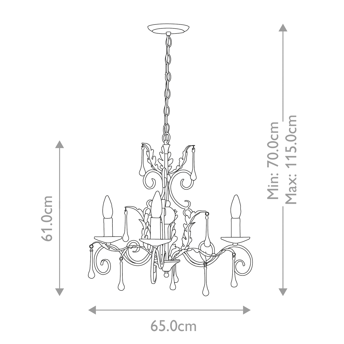 AMARILLI black and silver AML3-BLK-SILVER Elstead Lighting