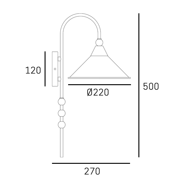 ASHFORD black-gold W01531BK Cosmo Light