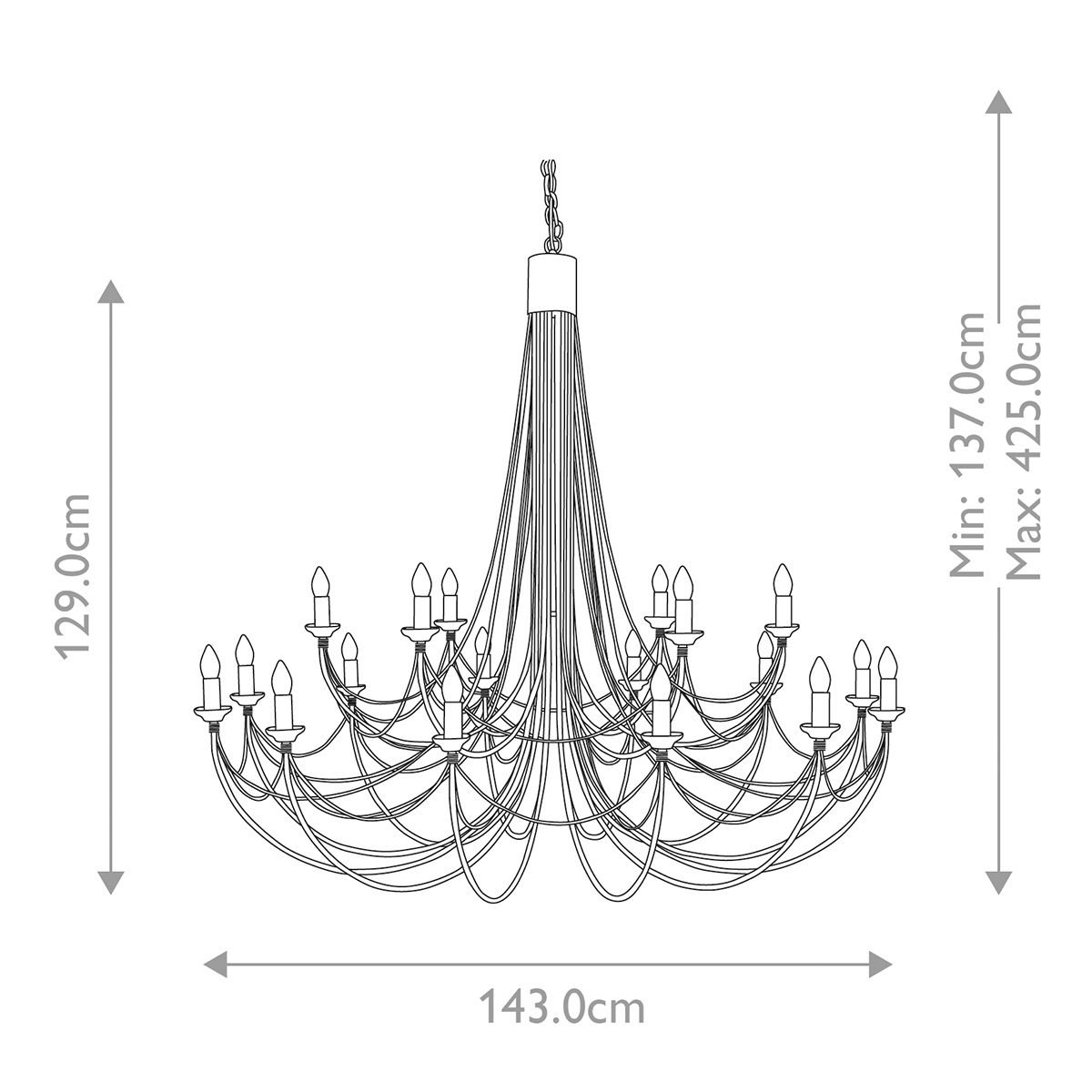 CARISBROOKE black CB18-BLACK Elstead Lighting