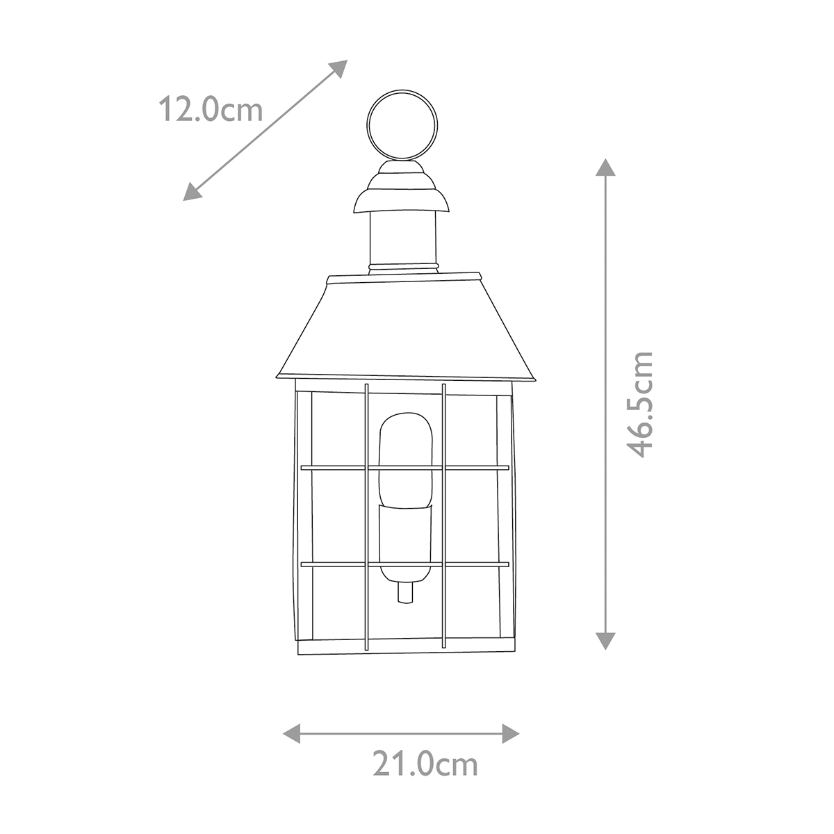 HYDE PARK solid brass HYDE-PARK-BR Elstead Lighting