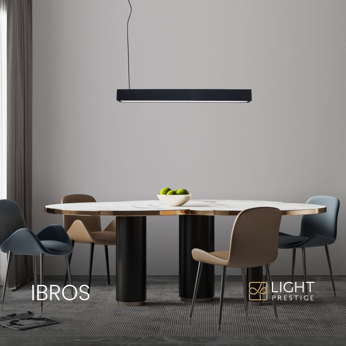 IBROS LP-7001/1P 20 BK-63 18 CCT Light Prestige