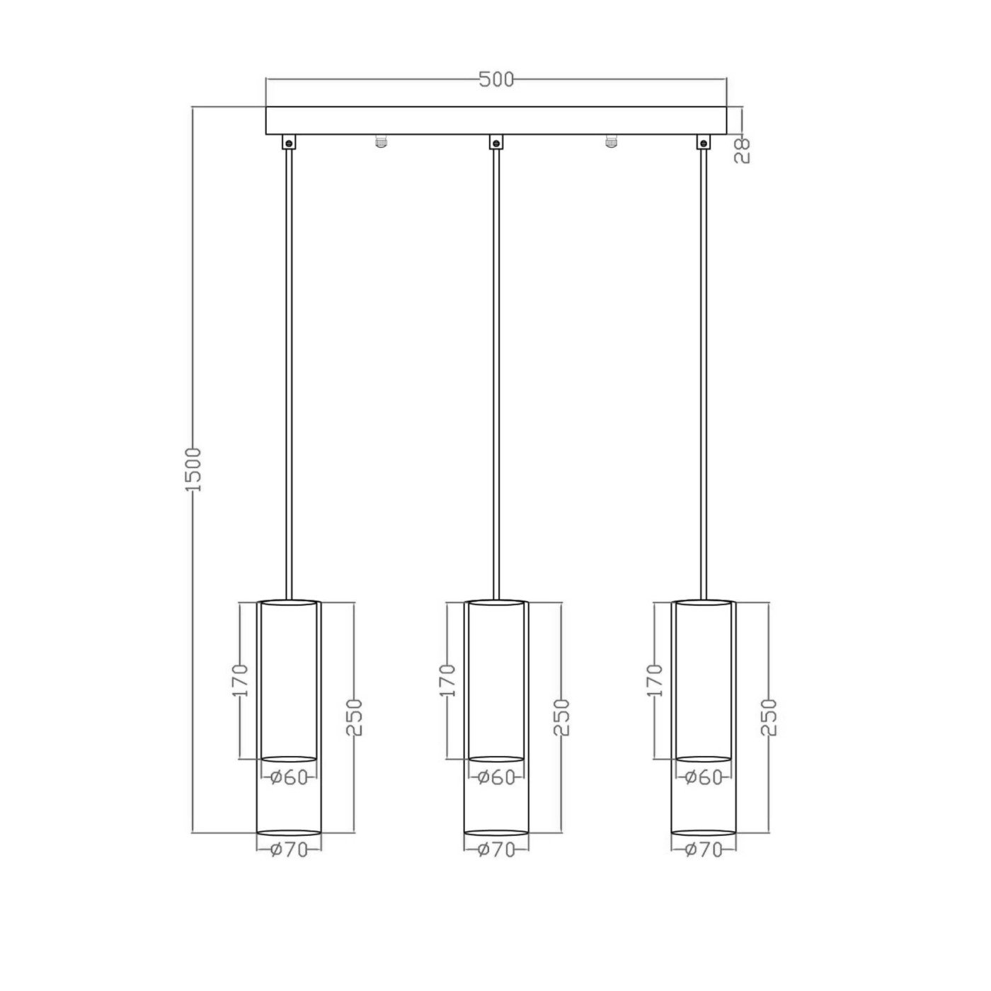 MANACOR III LP-232/3L WH Light Prestige