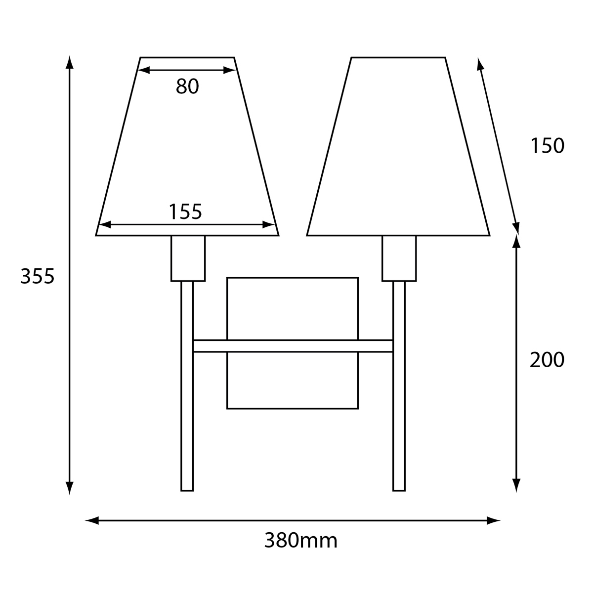 LUCERNE  LUCERNE-2LT Elstead Lighting