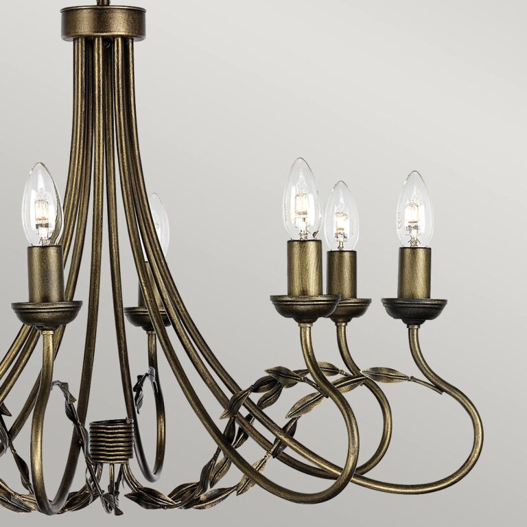 OLIVIA black and gold OV8-BLK-GOLD Elstead Lighting