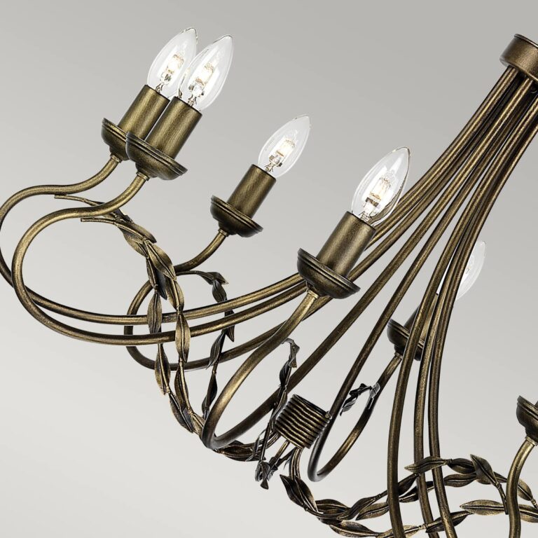 OLIVIA black and gold OV8-BLK-GOLD Elstead Lighting