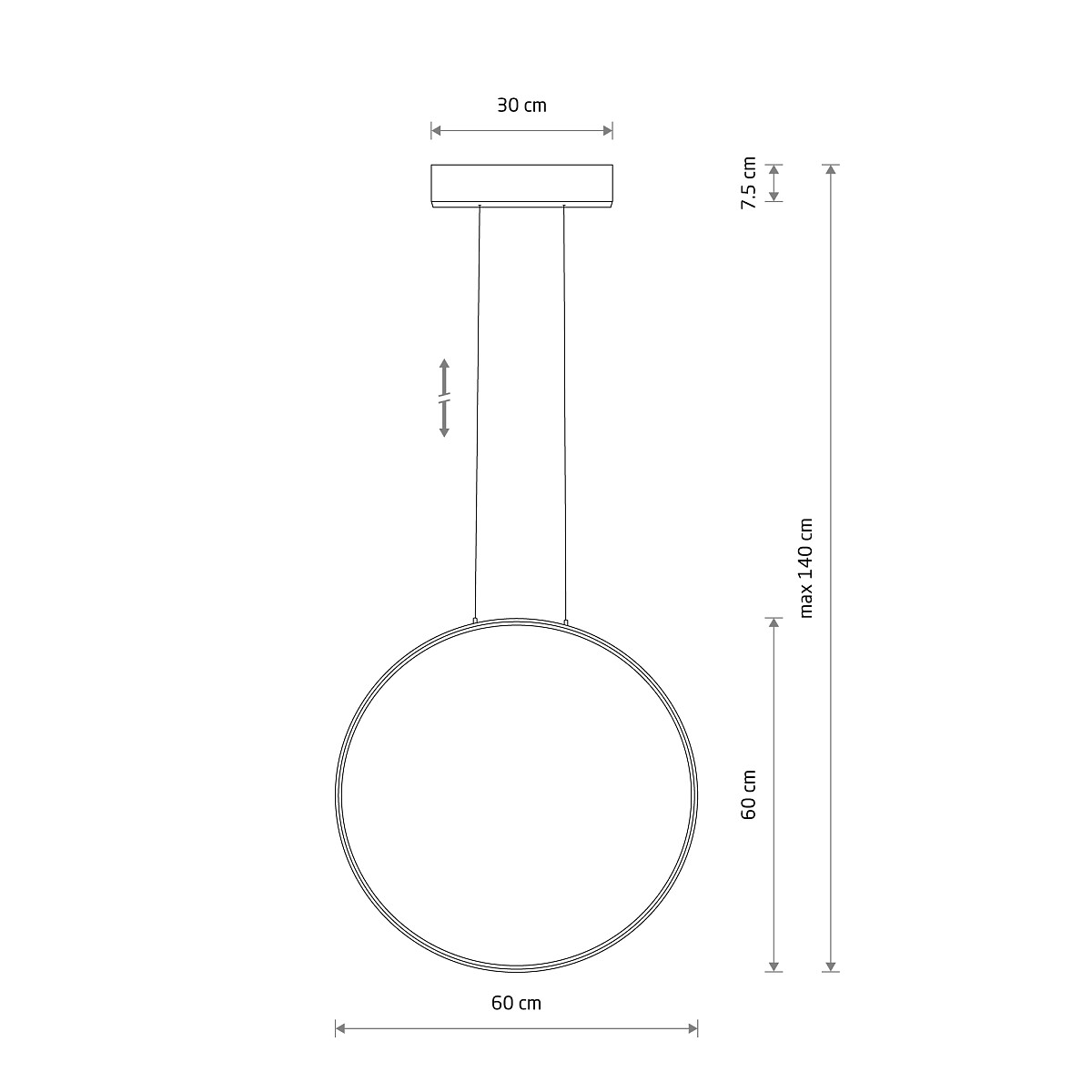 CIRCOLO LED white M 3000K 11605 Nowodvorski Lighting