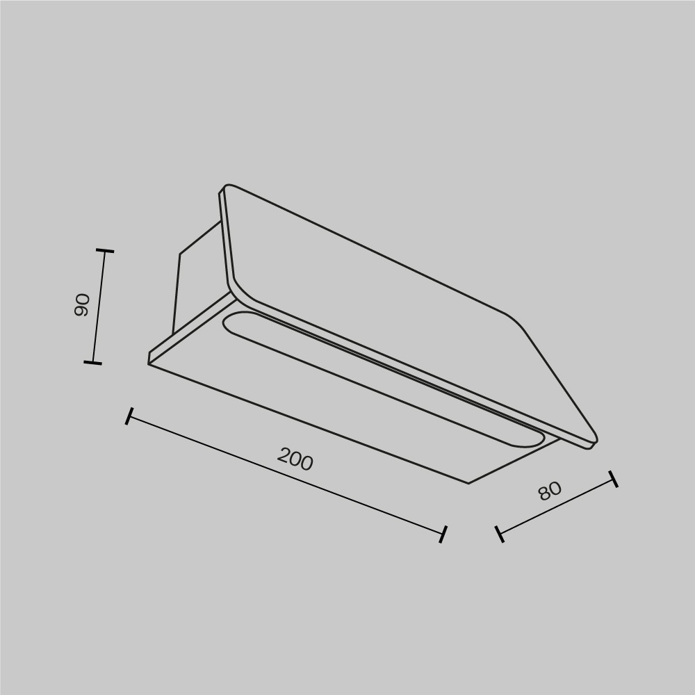 TRUPP graphite O429WL-L6GF3K Maytoni