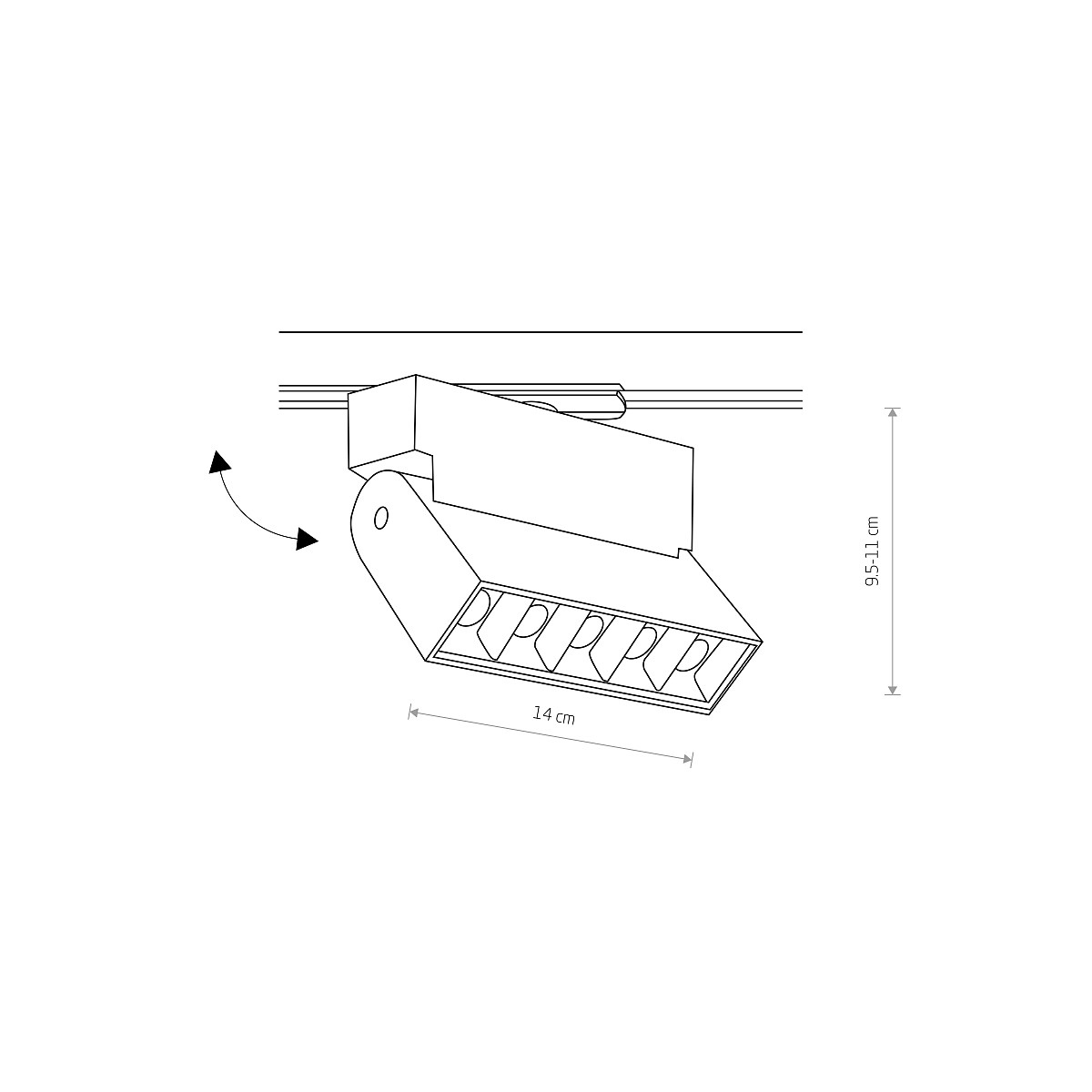 PROFILE FOCUS LED white 3000K v1 7618 Nowodvorski Lighting