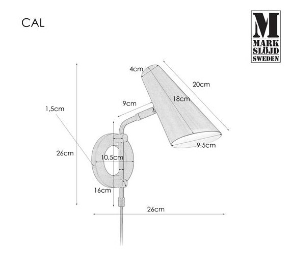 CAL black 106782 Markslojd