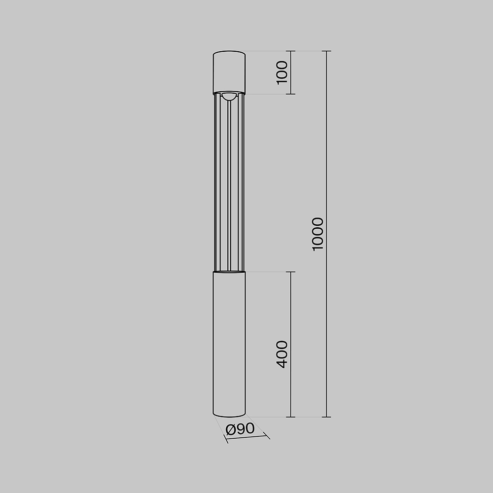 MILL O427FL-L12GF3K Maytoni