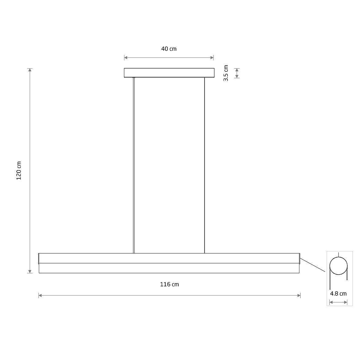 CL Q LED PRO white 3000K 8253 Nowodvorski Lighting