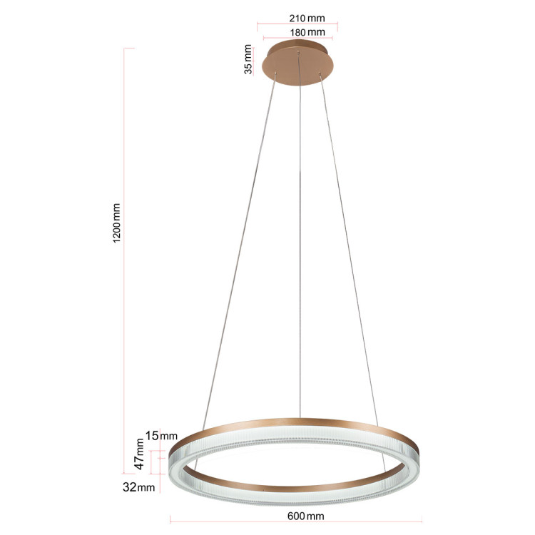 MIDWAY CRISTAL S LP-033/1P S GD Cristal Triangle Light Prestige