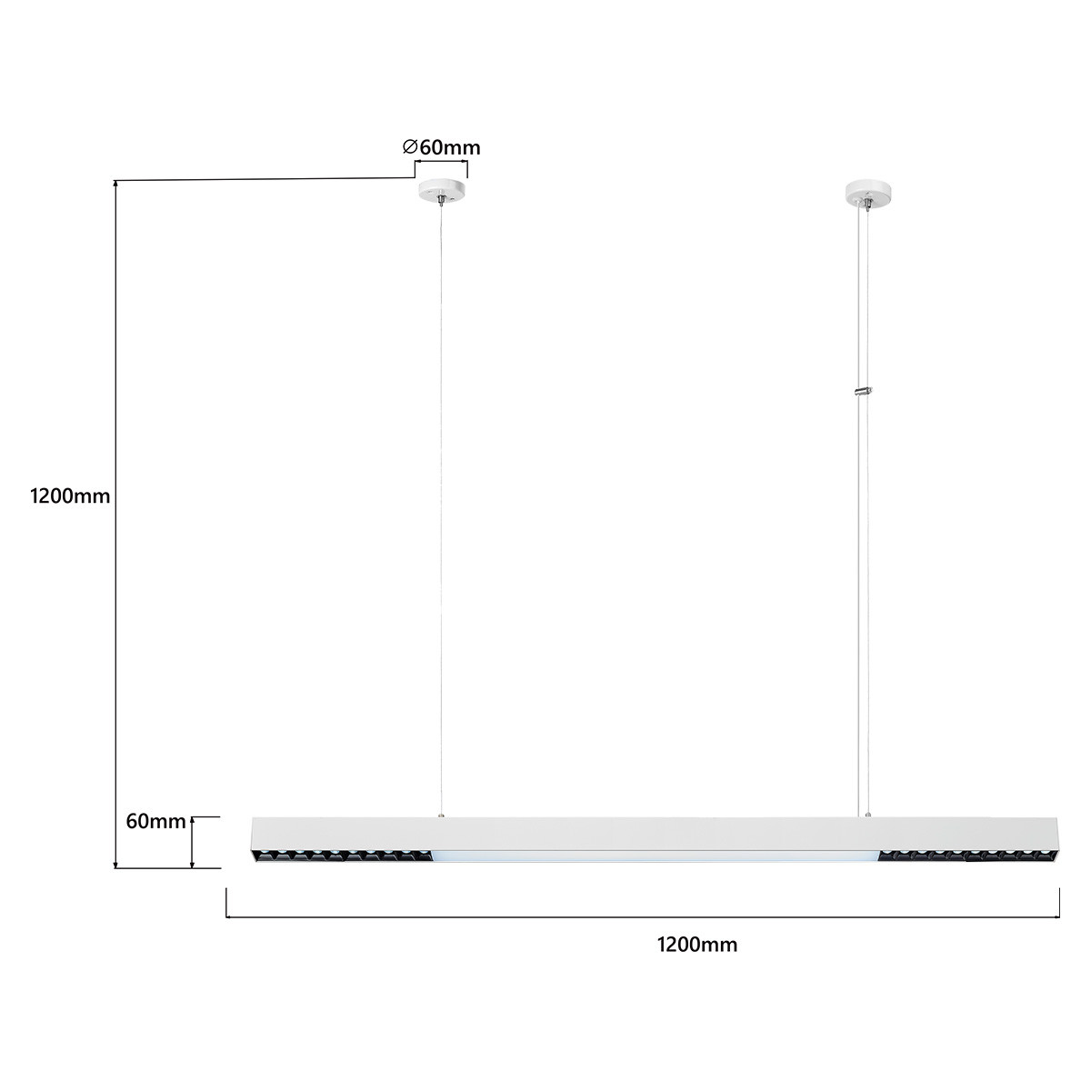 CALI LED CCT LP-1301/1P L WH Smart Light Prestige