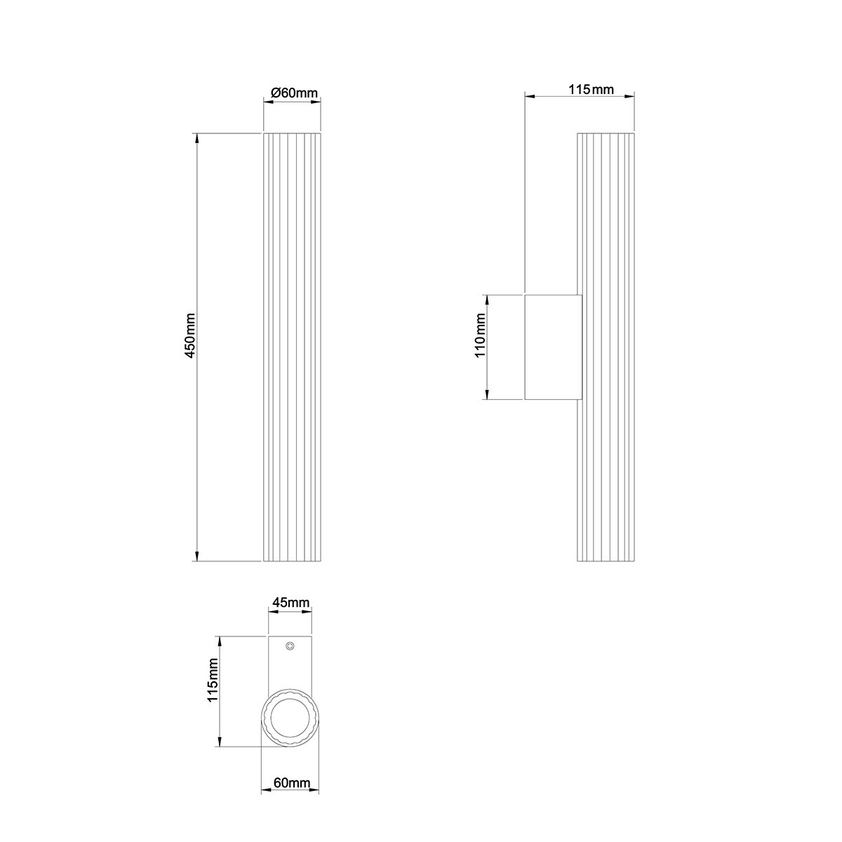 LINEA white 45 LP-0510/1W-45 WH Light Prestige