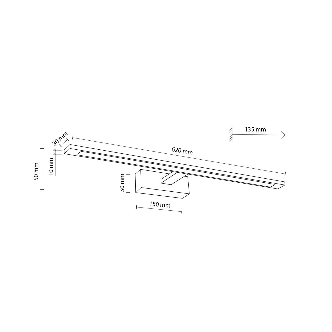 GALLERY LED black 20W 18002 TK Lighting