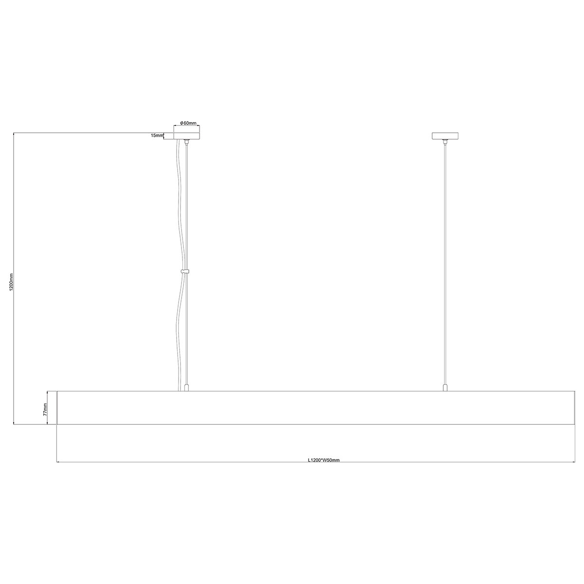 TUYA LED CCT L LP-1401/1P L BK Smart Light Prestige