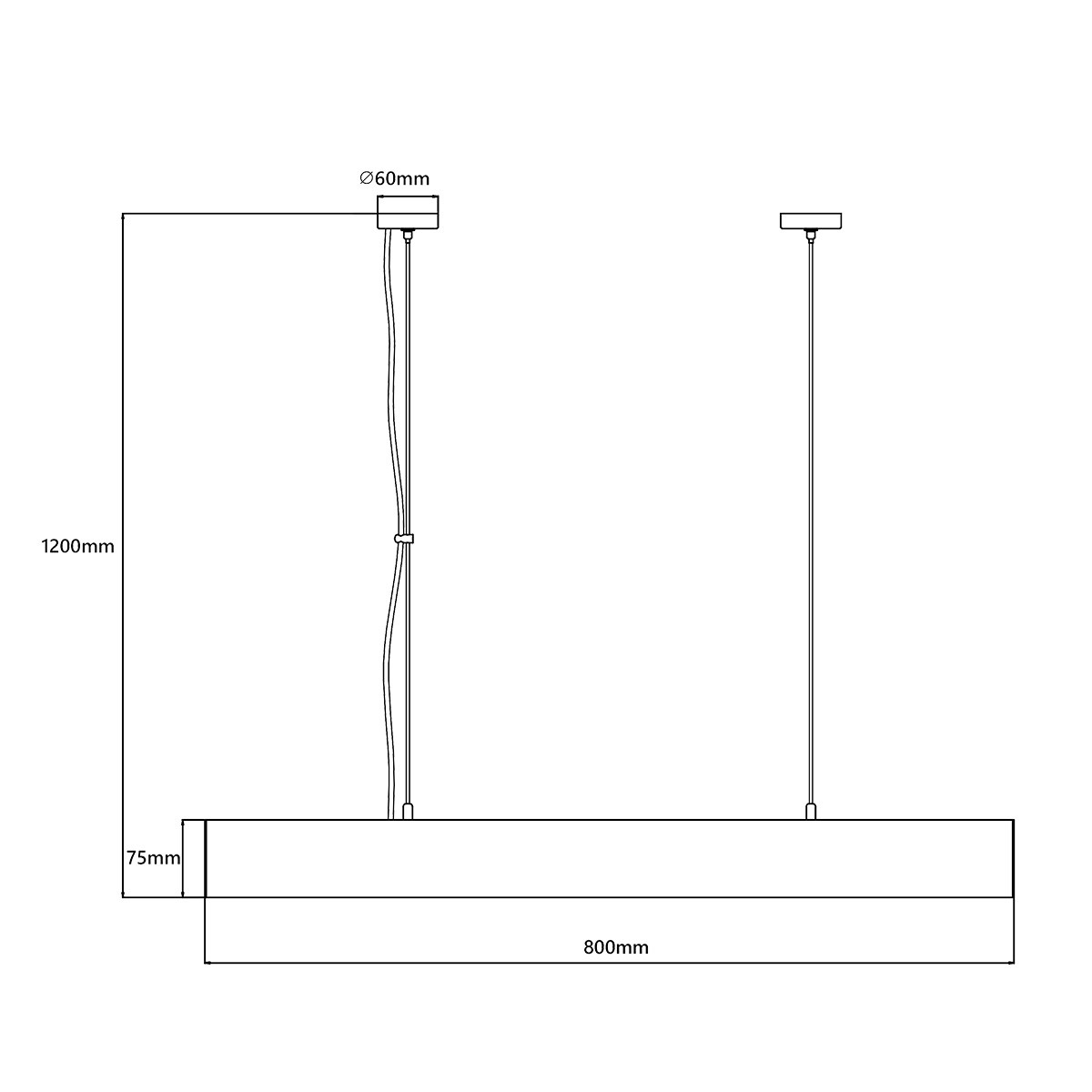 TUYA LED CCT M  LP-1401/1P M BK Smart Light Prestige