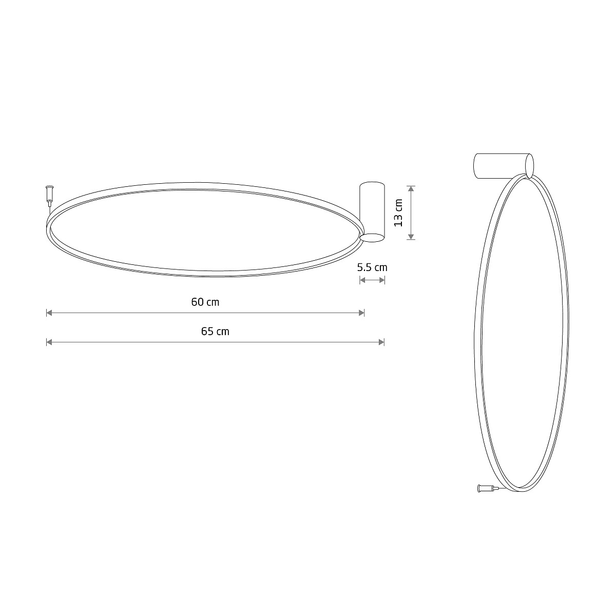 CIRCOLO LED white M 3000K 11603 Nowodvorski Lighting