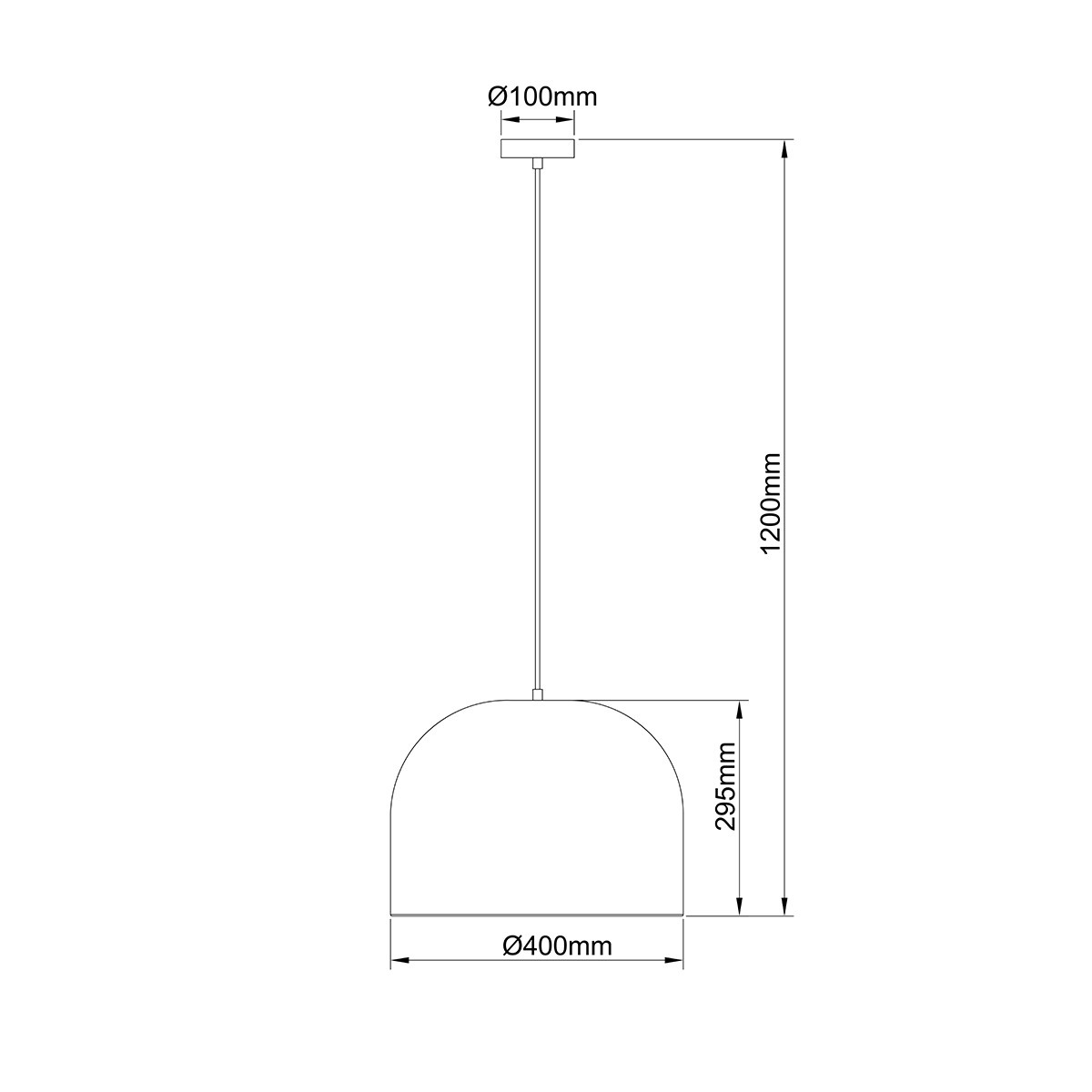 KANSO rattan LP-2025/1P 40 cm Light Prestige