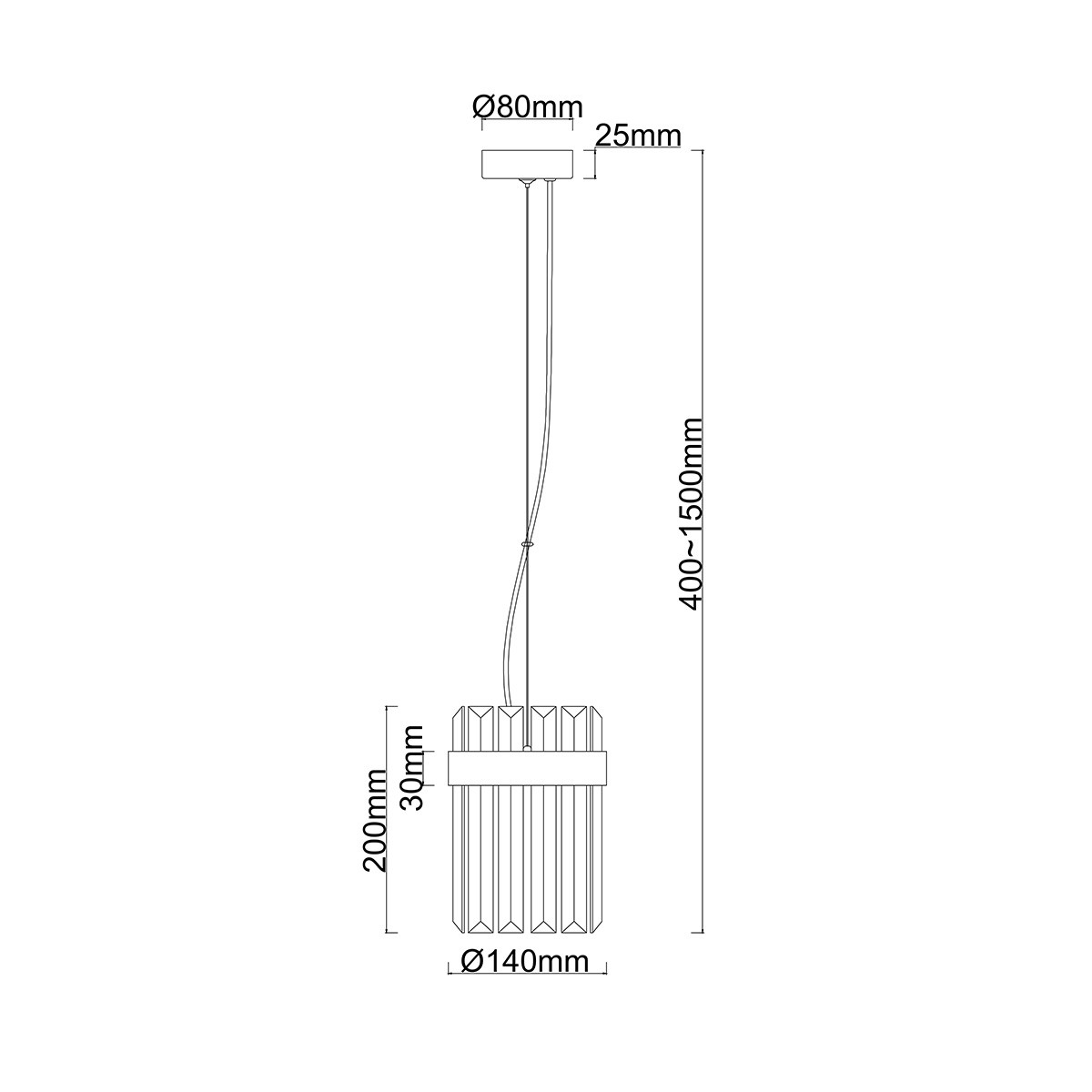 VETRO LP-2910/1P CH Light Prestige