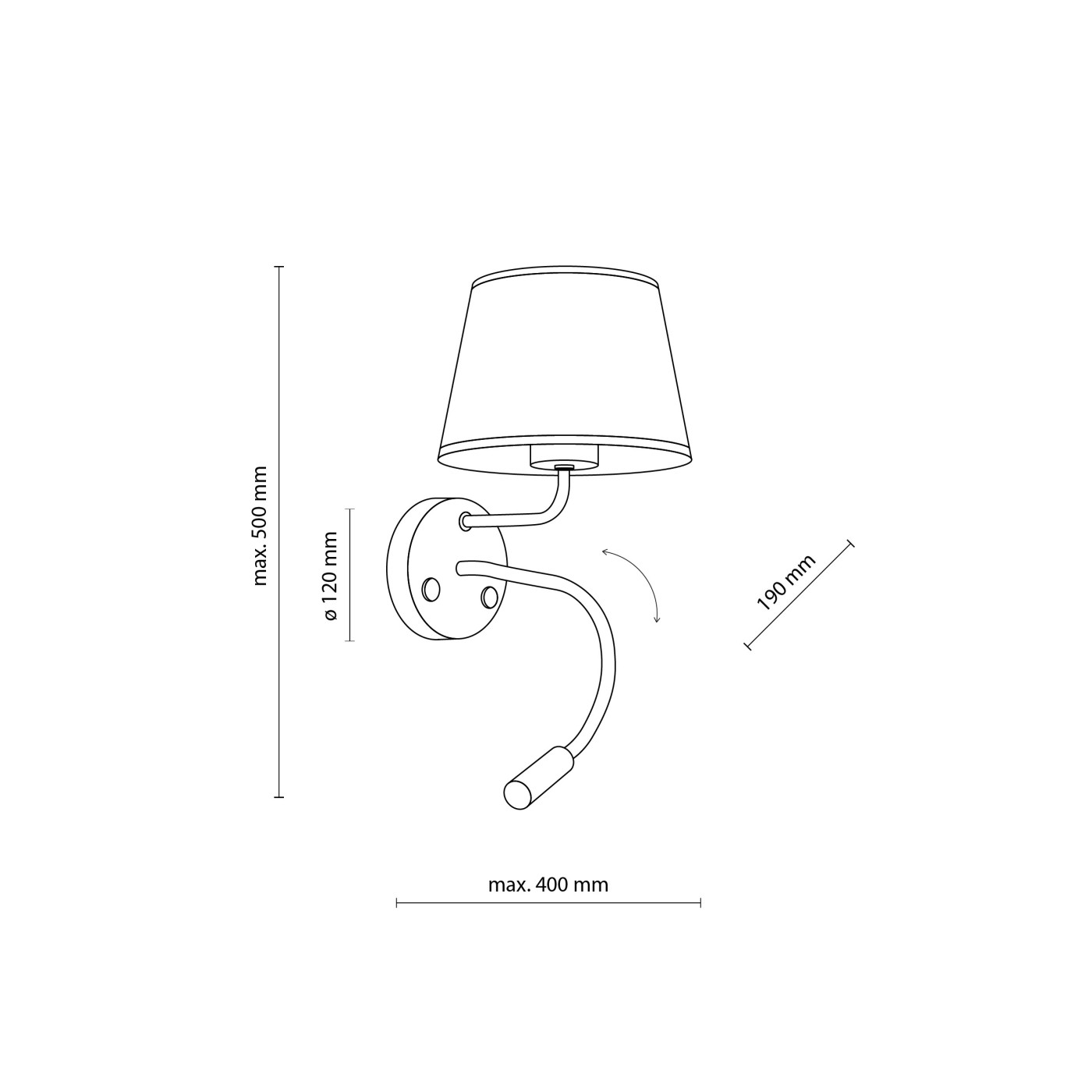 MAJA black 10081 TK Lighting