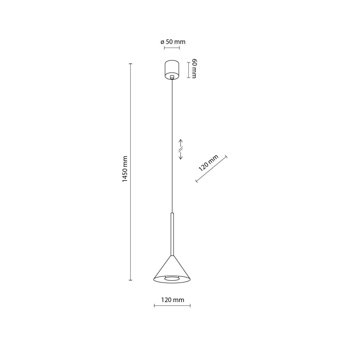 CONO mini black I 10304 TK Lighting