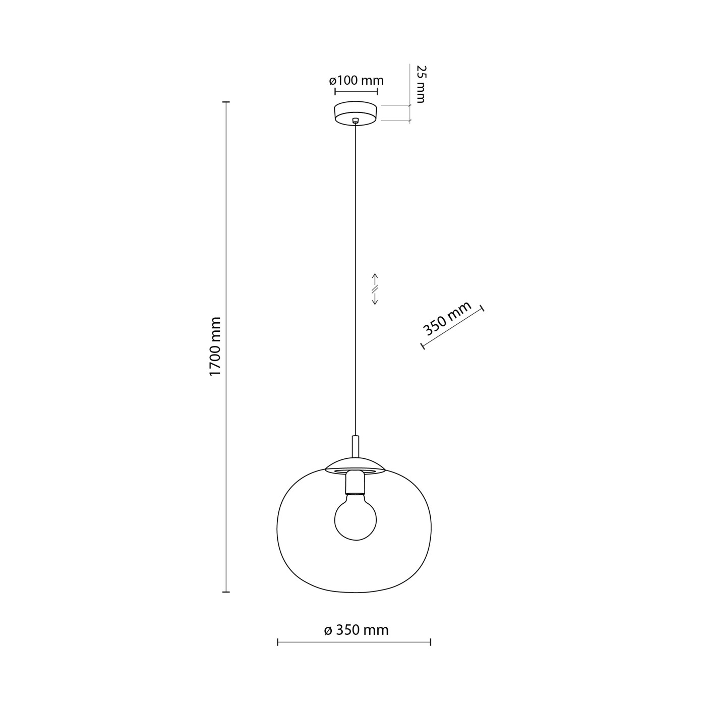 VIBE transparent 35 4818 TK Lighting