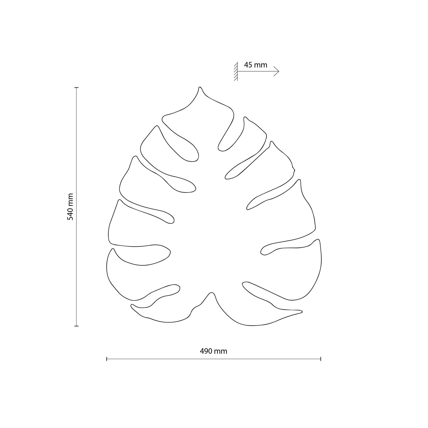 MONSTERA black XL 5916 TK Lighting