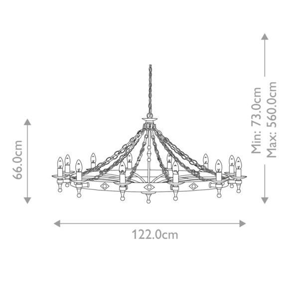 WARWICK graphite black WR12-GRAPHITE Elstead Lighting